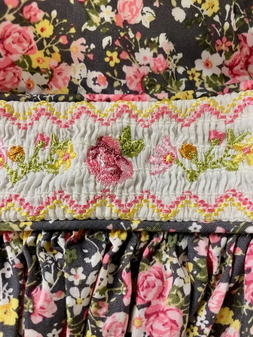 Bonnie Baby Floral Smocked Dress